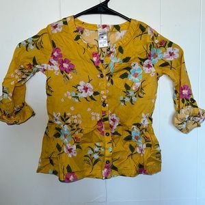 Used Carter’s Toddlers floral button up shirt